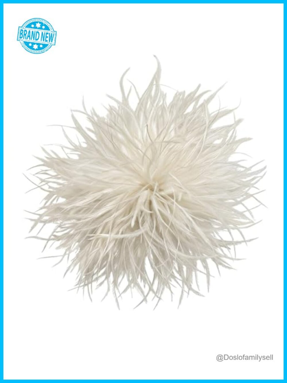 Feather Fascinator Brooch & Hair Clip for Women Vintage